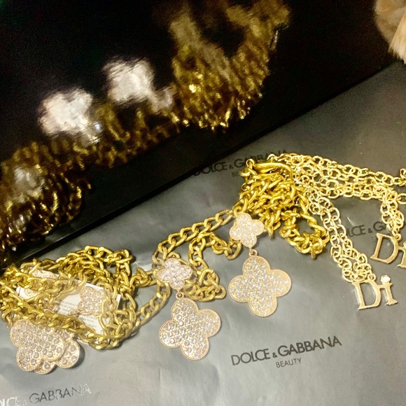 COPY 💥2💥- 💫ARETES FANTASÍA 💫DIAMANTES SINTÉTICOS💫GOLD 💫NUEVOS💫#AD23 - Picture 4 of 10